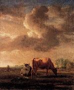 Cows on a Meadow Adriaen van de Velde